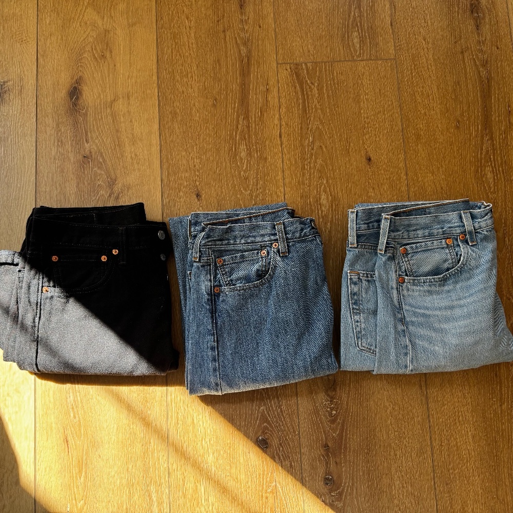 Levi's 501 men's jeans size 32x32 - set of 3